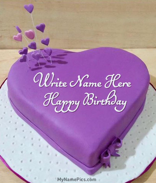 Write Name On Birthday Cake Image